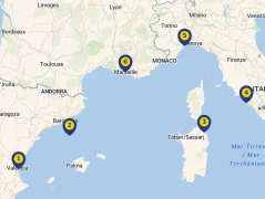 Mapa plavby